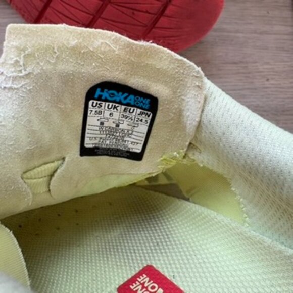 Hoka Carbon X2 running shoes yellow 7.5B - Picture 8 of 8